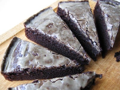 smoked porter chocolate cake