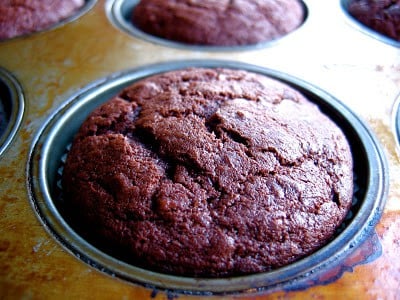 cupcake in baking tray