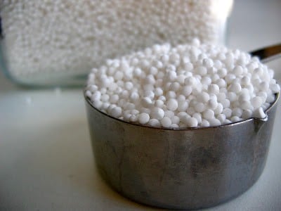 dry tapioca in a pot