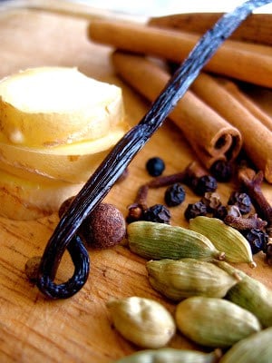 spices on a table