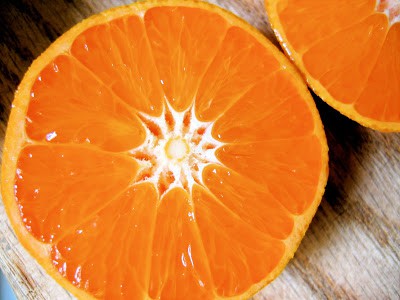 close up of tangerine