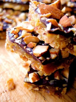 stack of buttercrunch toffee