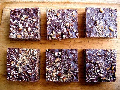 top down shot of vegan rice crispy treats 