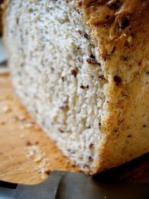 close up of loaf of bread