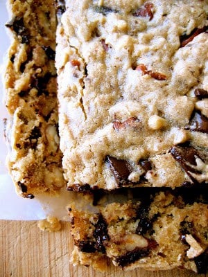 overhead shot of slab of congo bars