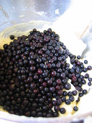 huckleberries in a bowl