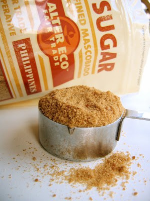 brown sugar in a scoop