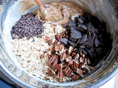 chocolate and nuts in a bowl