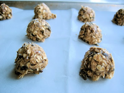balls of cookie dough