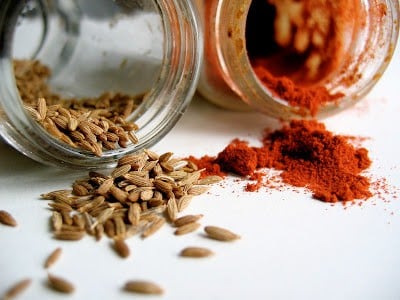 spices in jars 