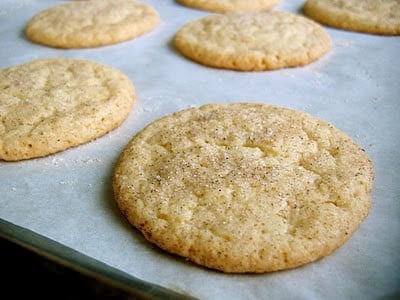 cookies on a baking sheet 