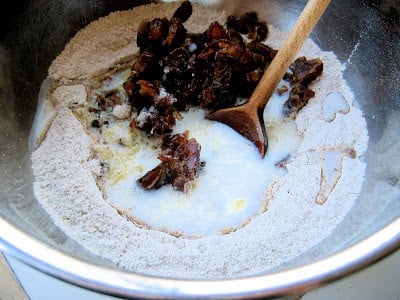 chopped dates in a bowl