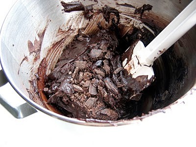 chocolate being stirred 