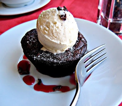 chocolate brownie cake on a plate