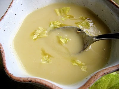 bowl of celeriac soup 