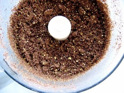 dry ingredients in a blender 