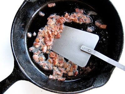 bacon frying 