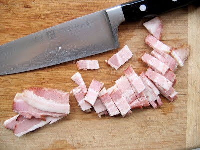 chopped bacon 