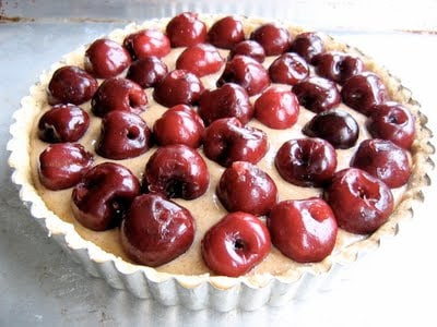 cherry frangipane tart pre baking 