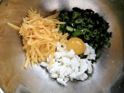 ingredients in a metal bowl