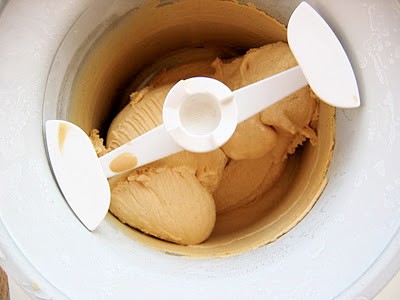 ice cream being churned 