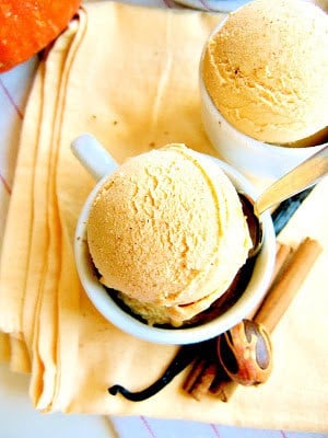 scoop of ice cream in a mug 