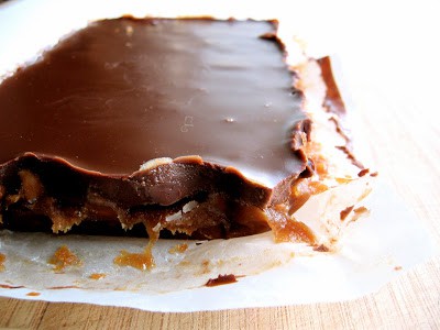chunk of chocolate caramel 
