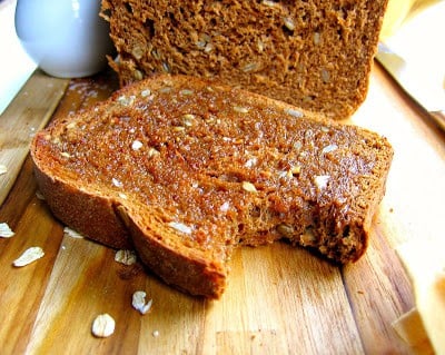 slice of molasses bread 