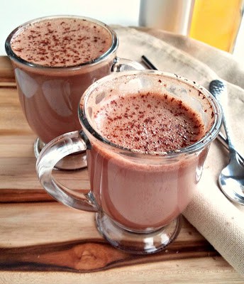glasses of hot chocolate 