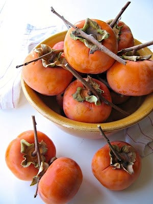 bowl of persimmon