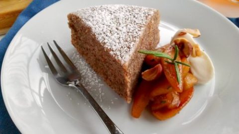 Redcurrant, Almond and Buckwheat Cake (gluten-free) - Nirvana Cakery