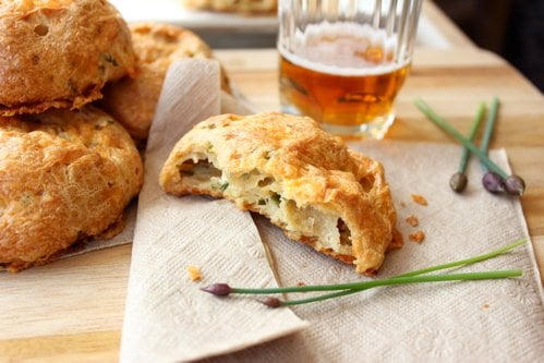 cheddar and chive gougere