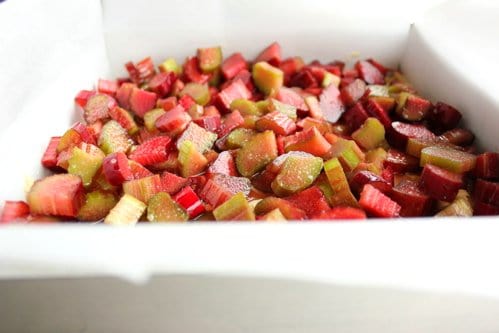 chopped rhubarb 