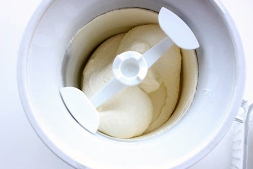ice cream being churned 