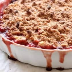 rhubarb crumble