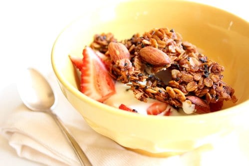 bowl of granola 