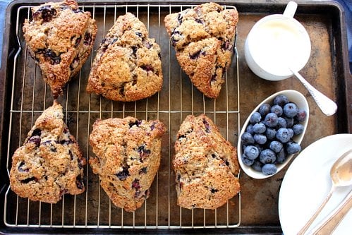 scones on a wire rack 