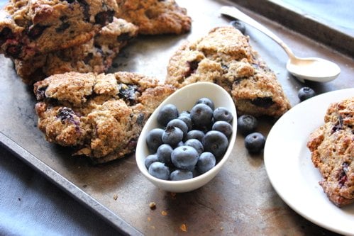 scones on a tray 