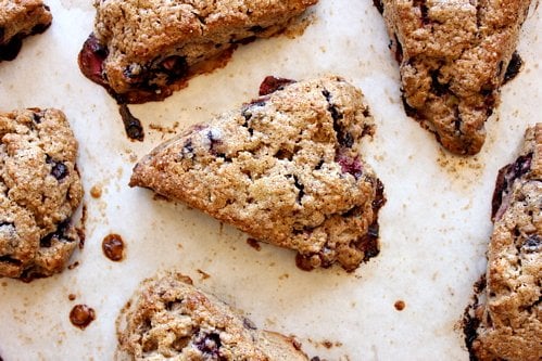 batch of blueberry scones 