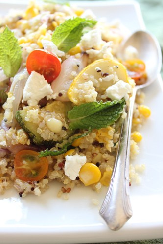 quinoa salad on a plate 