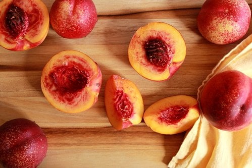 nectarine halves 