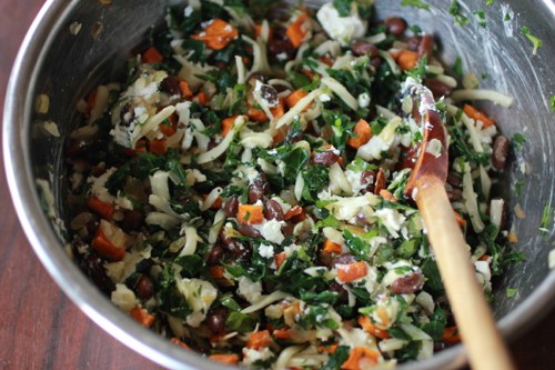 enchilada filling in a bowl 