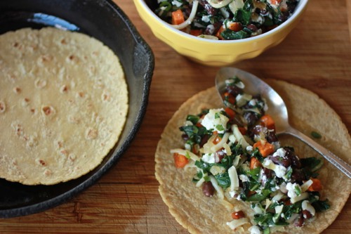 filling enchiladas 