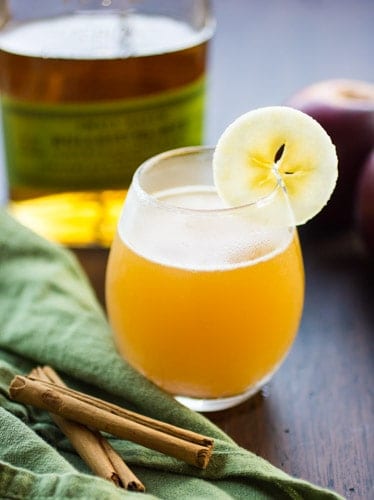 glass of delicious apple cider 