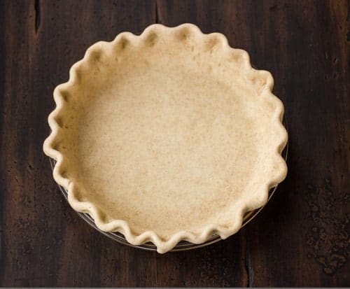 overhead shot of pie crust 