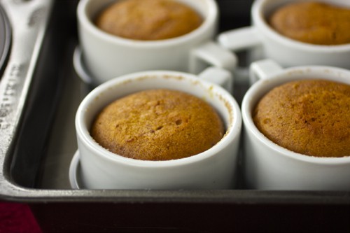 cakes on baking tray 