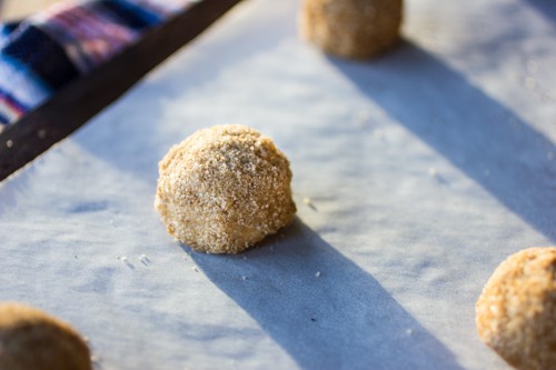 balls of cookie dough 
