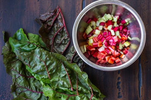 chard and vegetables 