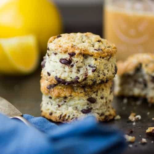 stack of chocolate scones