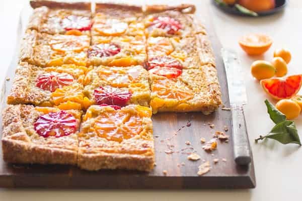 delicious rustic citrus almond tart 